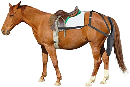 Bolsa para estiércol de caballo en cuero resistente con protección total 4