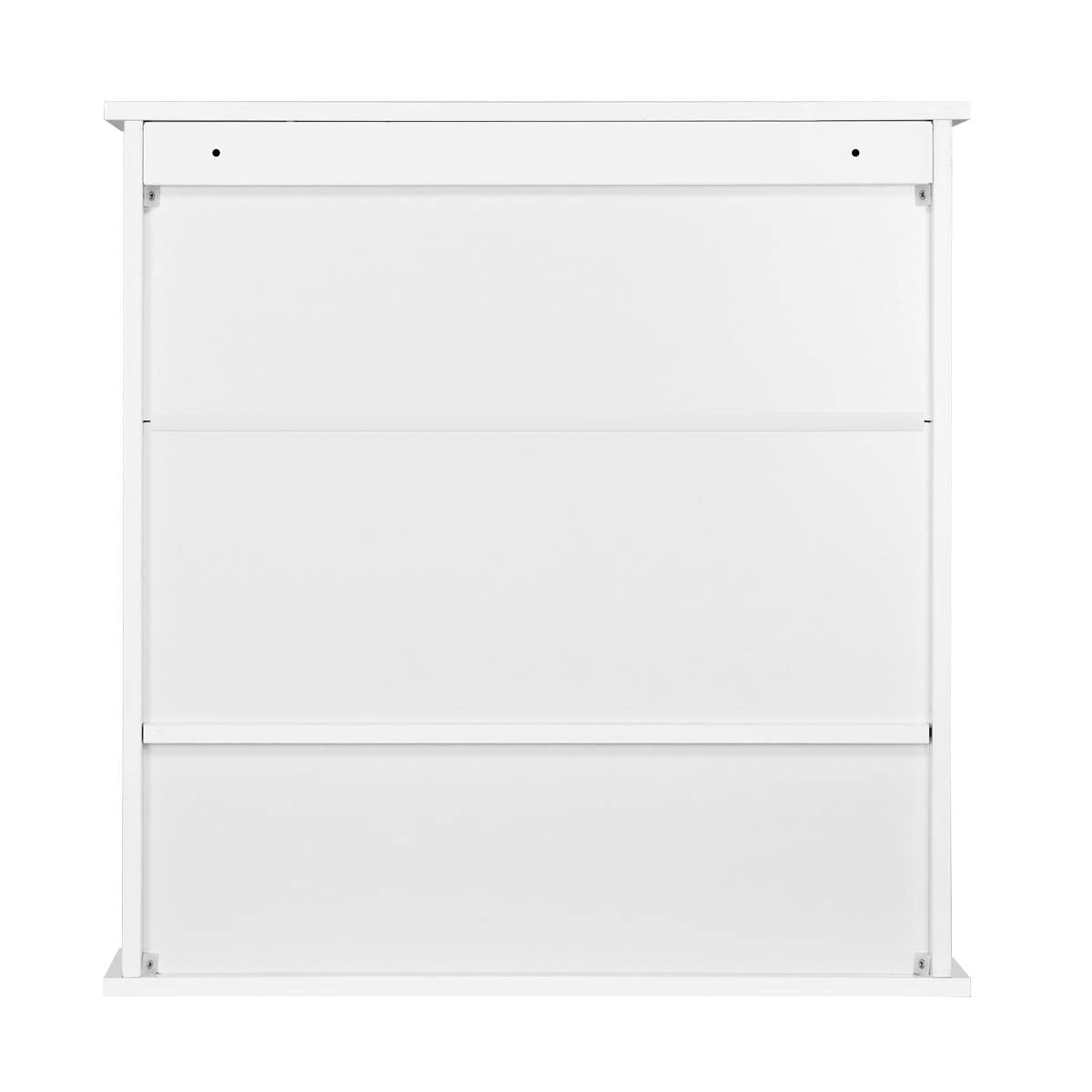 Yaheetech Armario de Pared con Espejo 56x13x58 cm para Baño con 3 Niveles Gabinete Colgador para Cocina Salón Madera Armario Suspendido de Almacenaje