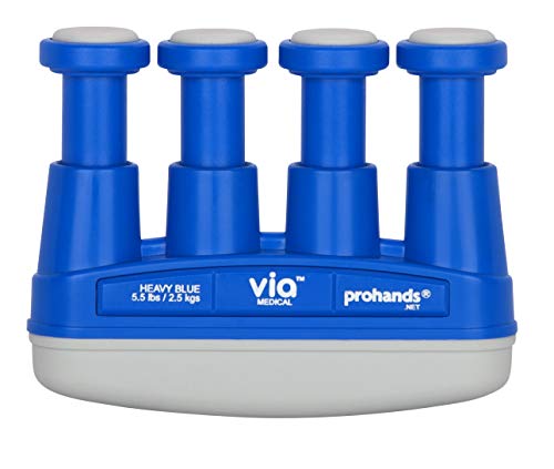 Gripmaster Via Medical Heavy Hand and Finger Blue - Fortalecedor de Mano, Color Azul, Talla DE: 5.5 LB