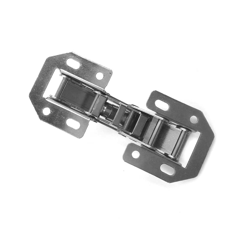 2 pcs Kitchen Cabinet Hinges Self Closing Face Mount Cupboard Door Hinge Cabinet Easy Mount Concealed Cabinet Hinges