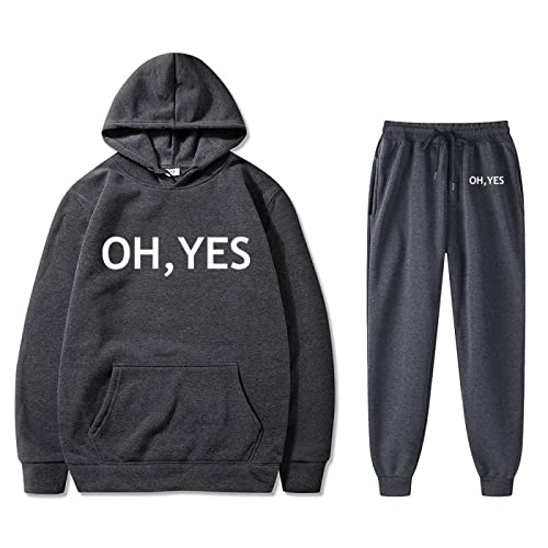 Sweat à capuche deux pièces lettre F-13 ensemble de sport décontracté streetwear taille L