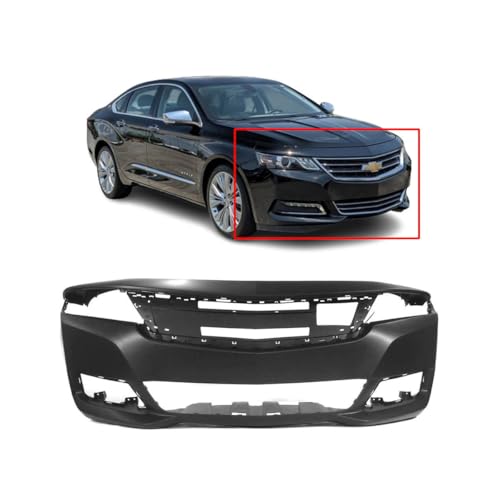 Image of FitParts Compatible with Chevrolet Impala 2014-2020 Front Bumper Cover | Primed, Sedan, Ready to Paint, OEM 22990036, GM1000943