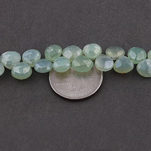 Perles Calcédoine Verte LKBEADS pour Éviter les Bijoux Ternes