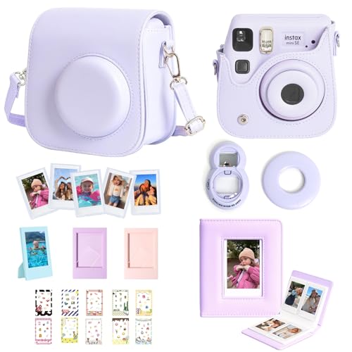 Accesorios CAIYOULE para cámara Fujifilm Instax Mini SE Bolsa morada miniatura 1