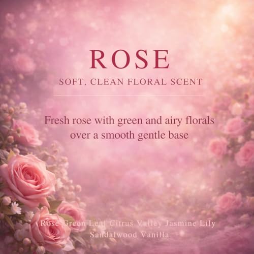 Image of Car Air Freshener Refill for Smart Car Diffuser, 3 x 10ml Fragrance Oil Refills, Vent Clip Compatible, Long Lasting Car Diffuser Refill (Rose)