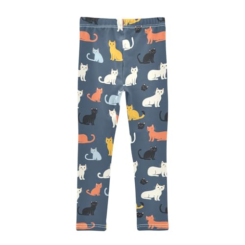Funny Cat Animal Girls Casual Leggings for Kids Printed Long Pant Bottoms Stretch and Soft2