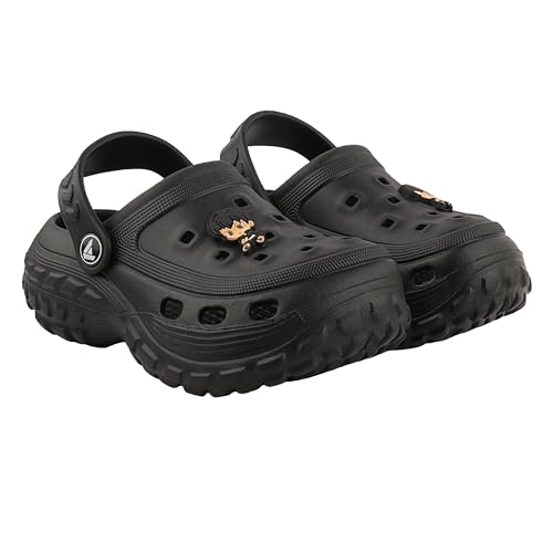Image of FUEL Poddle Comfortable Indoor & Outdoor Casual Garden Clogs, Soft Cushioned Footbed and Lightweight EVA Slip-On Kids Clogs for Boys & Girls