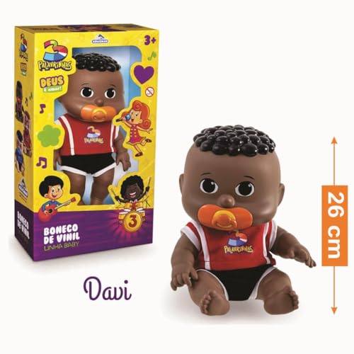 Kit 3 Bonecos 3 Três Palavrinhas Vinil Infantil Adijomar