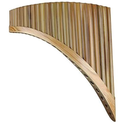 Pan Flute Instrument 22 Pipes Pan Flute C Key Pan Pipes Chinese Traditional Musical Instrument Woodwind Instrument(Left)