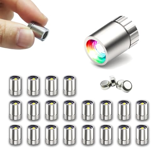 SUZEYAR 20 Pcs Miniature Led Lights,Tiny Light for Hand Craft,Miniature Lights Battery Powered, Dollhouse Lights,Paper Lantern Birthday Party Indoor Outdoor Decoration Supplies (Multi-Color Changing)
