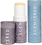 Scentered Aromatherapy Sleep Well Focus Balm Gift Set | Travel Essentials Duo | Bedtime & Concentration Wellbeing Ritual