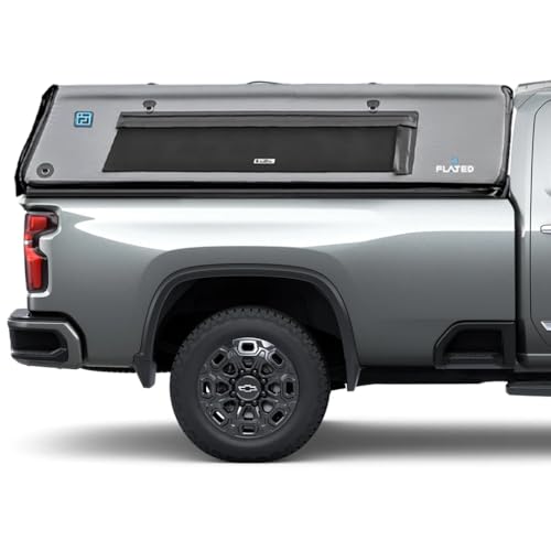FLATED AirTopper CAP80 Inflatable Truck Cap | Lightweight Camper Shell & Truck Topper for self Install Truck Cap 8 ft Bed