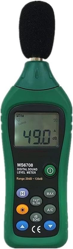Misuratore di Livello sonoro Digitale con autorange, misuratore di Decibel, misuratore di Rumore con interfaccia e Software, da 30 Db a 130 Db