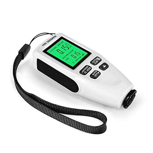 Medidor Digital de Espesor HW300MINI para Pintura de Autos, Herramienta de Medición de Capa de Pintura Color Blanco miniatura 2