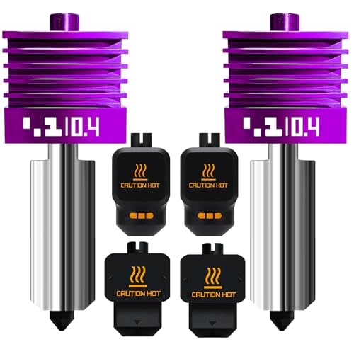 2PK MPVD Hotend 0.4mm for Bambu Lab X2D/P2S H2/A1 Series Nozzle Upgrade Nano-Coating Anti-Stick Filament High Hardness 2800HV for Bambu lab X2D P2S Nozzle Bambu Lab H2S Hotend