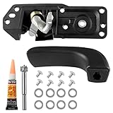 Interior Door Handle Front Left Driver Side Compatible with 2007-2014 Chevy Silverado Avalanche Suburban Tahoe GMC Sierra Cadillac Escalade ESV EXT Replace OE# 20833606 80374 20871488 Repair Set