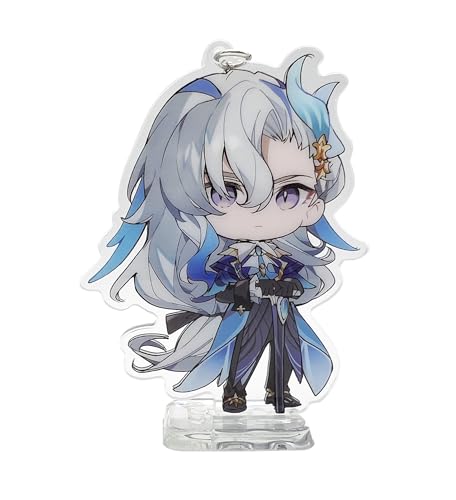 YJacuing Genshin Impact Cute Acrylic Keychain Figure (Neuvillette)