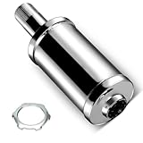 FVRITO Exhaust Muffler Silencer for Predator 196cc 212cc 420cc CT200u CT200u-ex BT200x CC100x CT100u Mini Bike Go Kart KT196 Massimo Baja MB200 MB165 GX160 GX200 Clone Engine Performance Parts Silver