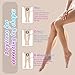 Majurphy Silicone Adhesive Calf Pads, Calf Corrector,Soft Invisible Shaping Calf Straight Leg Patches for Crooked or Thin Skinny Legs 1 Pair, Orange, Medium