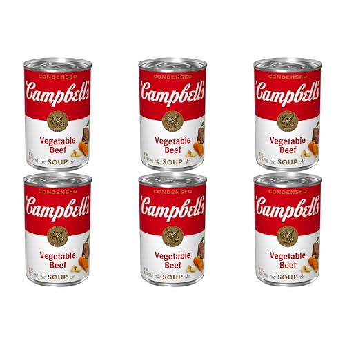 Campbell's Condensed Vegetable Beef Soup, 10.5 Ounce Can (Pack of 6)