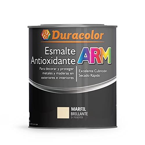Esmalte Antioxidante ARM Color Marfil 750 ml Superficie Exterior Interior Acabado Brillante y de Rápido