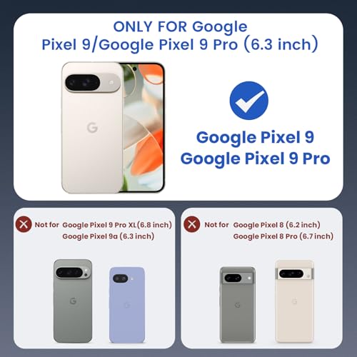 Image of Ruky for Google Pixel 9 / Pixel 9 Pro Case Compatible with MagSafe, Black