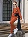 Arshiner Kids 2 Piece Orange 0utfit Girls Tops Round Neck Long Sleeve Fashion Sweatshirts and Sweatpants