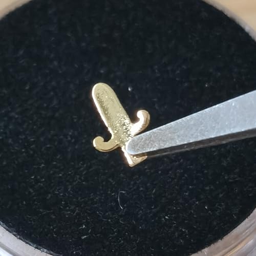 Image of Chamon 8K Solid Gold Tooth Gems Dagger Shape Sword Design, Tiny Micro Gothic Punk Teeth Ornament, Hip Hop Style Accessory for Men and Women