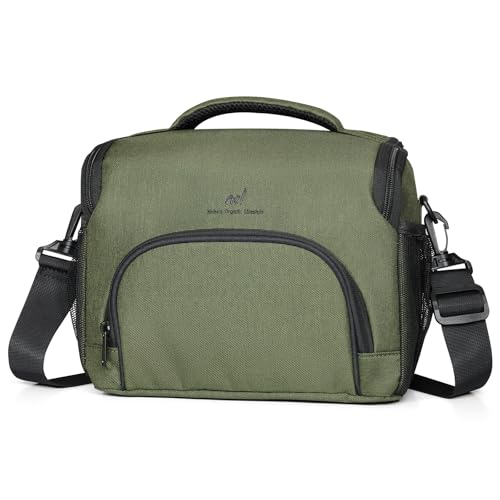 NOL Natural Organic Lifestyle Large Lunch Bag Insulated Cooler lunch Bag for Men Women Waterproof Lightweight Lunch Box Organiser Leakproof Cooler Tote for Work (Amy green)