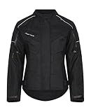 Rider-Tec – Chaqueta de moto textil Mujer – rt-2400-b, Negro, talla L