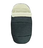 Maxi-Cosi kuschelig weicher 2-in-1 Fußsack, Winter-Auflage geeignet für alle Kinderwagen, auch als Sitzpolster verwendbar, nomad black