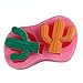 2-Pack Cactus Silicone Molds Set - MoldFun Cacti Mold for Fondant, Gum Paste, Chocolate, Candy, Candle, Polymer Clay