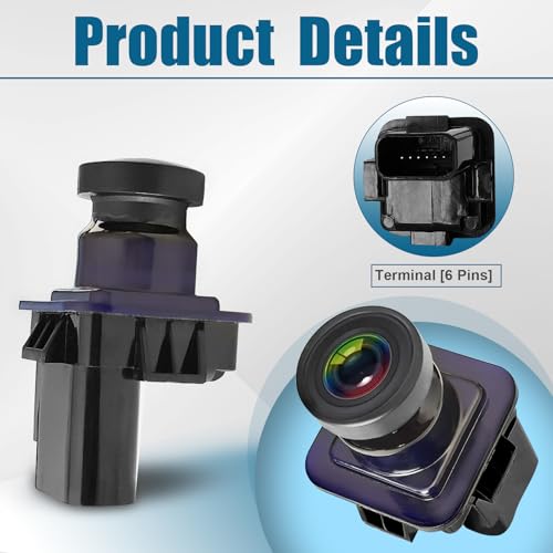 Rear View Backup Camera Replacement for Ford F150 2010-2014 / Mustang 2015-2020 & Lincoln MKC 2015-2019 Park Assist Backup Camera Replace# EL3T-19G490-AA, EL3Z-19G490-D, BL3Z-19G490-B by Lunwag - Used condition - Image 3