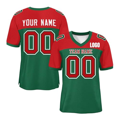 Custom Football Jersey Personalised Printed Team Name & Numb