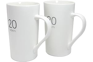 Number One Large Coffee Mug Set of 2 | 20oz Ceramic Coffee Cups