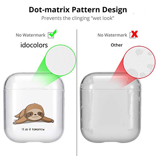 Idocolors Custodia per Apple AirPods 1/2 Antiurto
