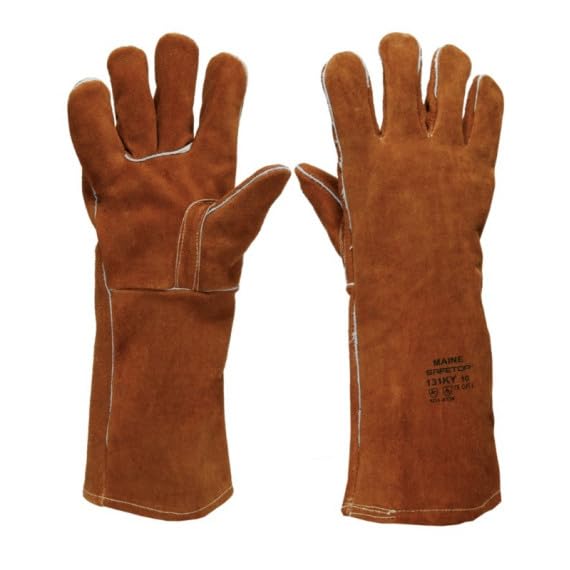 Guantes de soldador MAINE largo de serraje