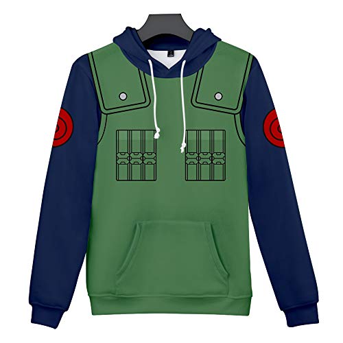 Syqiya Felpa con cappuccio con stampa 3D Rokudaime...