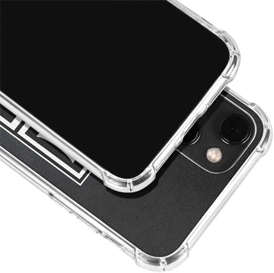 Skinit Clear Phone Case Compatible with iPhone 14 Plus - Officially Licensed NHL Los Angeles Kings Black Background Design