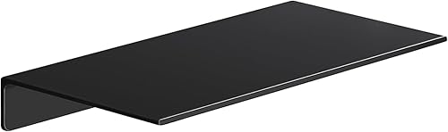 Estantes flotantes de 8 pulgadas para pared, estantes de pared de metal, mini estante de exhibición para coleccionables, estantes flotantes negros,