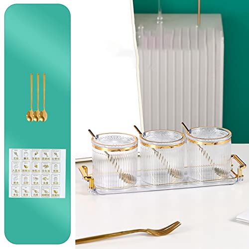 Dispensador de temperos, potes de condimento, caixa de plástico para tempero, recipiente de armazena