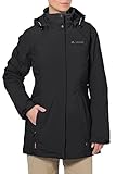 2 Fronttaschen mit RV VAUDE Damen Jacke Pembroke, black, 38, 05382