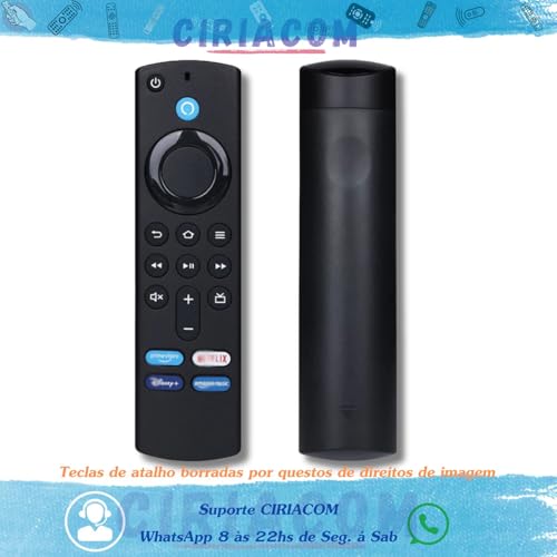 Controle Remoto Ciriacom Compatível com Stick Fire Tv- Com Comando de Voz e teclas de atalho Substit