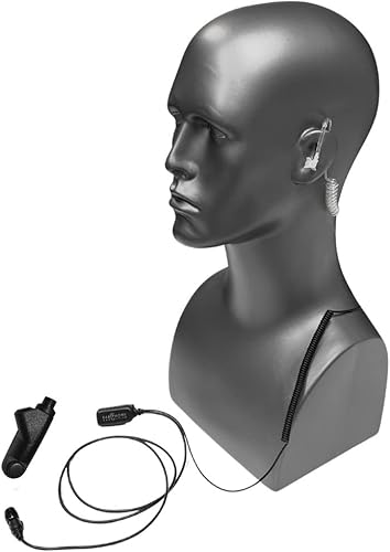 Miniatura 2 de Auricular de radio, compatible con Harris XG-100 XG-100P XL-185 XL-185P XL-185Pi XL-200 XL-200P y XL-200Pi, EP1348QR-PTT Micrófono de policía de