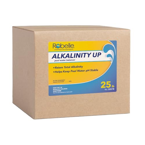 Robelle 25-Pounds Premium Alkalinity Up for Pools, Alkalinity Increaser for Swimming Pools, 100% Sodium Bicarbonate by Robelle - Used condition - US$41.13