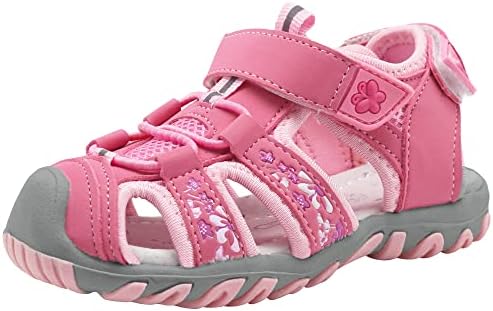 Apakowa Kid's Girl's Soft Sole Close Toe Sport Beach Sandals (Toddler/Little Kid)