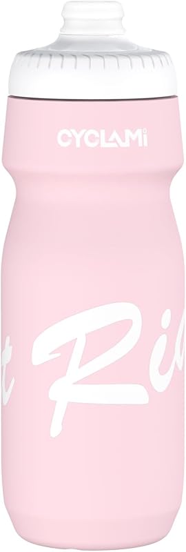 Bicycle Drink Bottle Squeeze Bottle Cycling Sports Outdoor Road Bike Drink Bottle Leak Proof Water Bottle 650ml 61.8g (Pink)