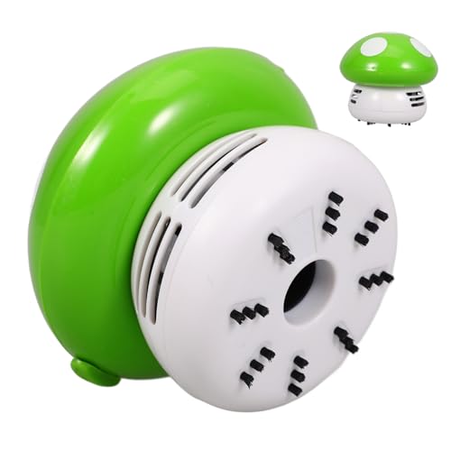 KOCKSHION Mini De Escritorio Verde Aspirador Portátil De Mano Limpiador De Mesa y Compacto para Oficina y Hogar para Eliminación De Polvo y Suciedad