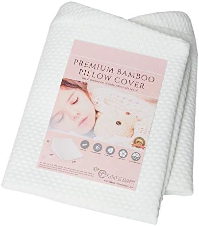 PlanetofBamboo Bamboo Replacement Wedge Pillow Cover (24 x 24 x 10) with Zipper.