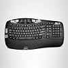 Logitech Teclado inalámbrico K350 Wave con tecnología inalámbrica unificante, negro